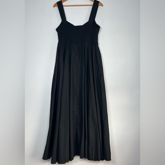 J.CREW Size XL Black Sweetheart tank dress with poplin skirt - Picture 9 of 16